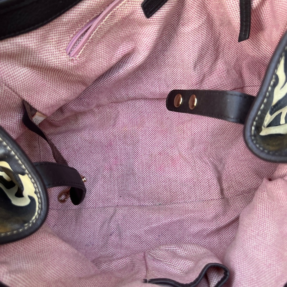 Dooney & Bourke Giraffe Large Leather Lock Logo Satchel ~RARE~RETIRED~ - Picture 13 of 16